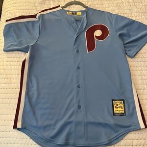 Phillies Throwback Blue Jersey Large